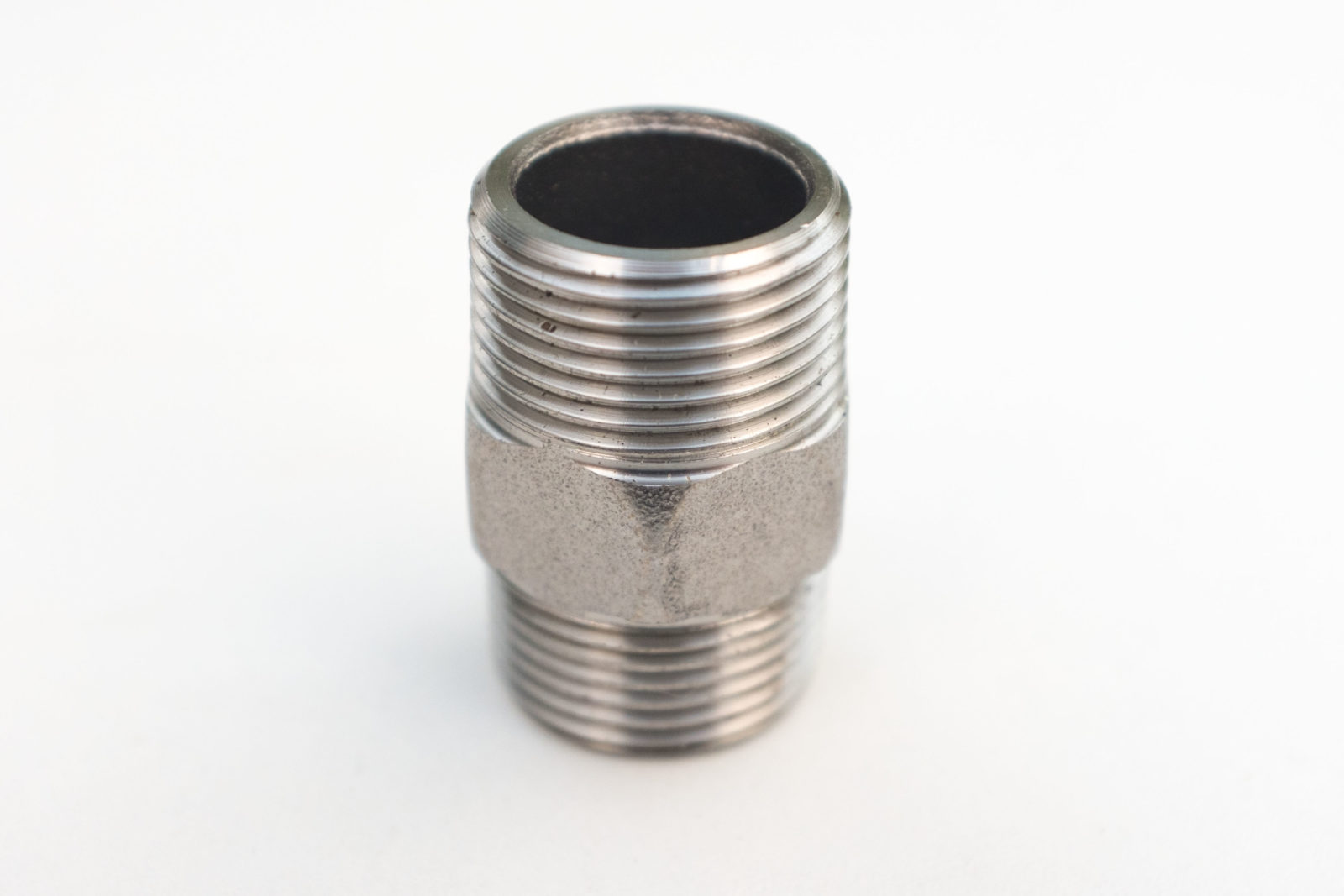 Mamelon Hexagonal En Acier Inoxydable 304 - 2 Pouces Mâle X 2 Pouces Mâle - Pour Fluides Et Gaz - Pression Max 150 Psi - 8