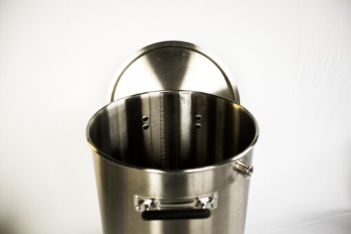 micro-clamp brew pot C1-30 304 stainless lid with silicone cover